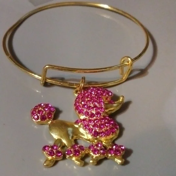 Pink poodle slide charm bracelet NWT (sku 1159) - Picture 4 of 4